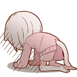 😞 emoji Ленивая Мининэко @Nyasticks Telegram sticker 9 of 41