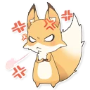 😡 emoji Girly Fox Remastered Telegram sticker 14 of 40