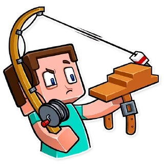 🎣 emoji Майнкрафт @stickerdom Telegram sticker 24 of 35