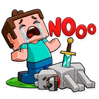 😫 emoji Майнкрафт @stickerdom Telegram sticker 14 of 35