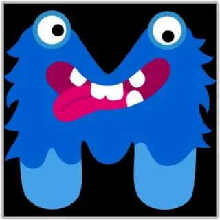 😁 emoji Алфавит Telegram sticker 14 of 33