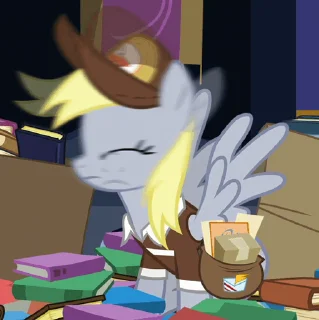 😣 emoji Derpy | @MLP_AnimatedStickers Telegram sticker 13 of 49