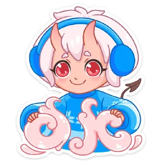 👌 emoji Зимняя Они-тян (@TgSticker) Telegram sticker 9 of 48