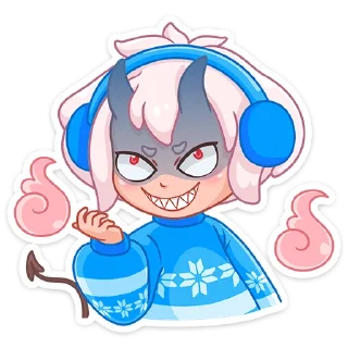 Sticker from Зимняя Они-тян (@TgSticker)