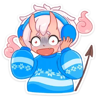 😳 emoji Зимняя Они-тян (@TgSticker) Telegram sticker 23 of 48