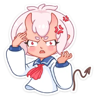 😠 emoji Школьница Они-тян @TgSticker Telegram sticker 17 of 48