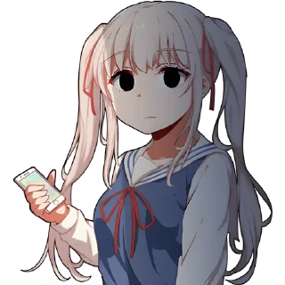 😒 emoji Школьница @Nyasticks Telegram sticker 15 of 43