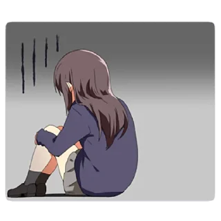😞 emoji Милая школьница @nyasticks Telegram sticker 19 of 41