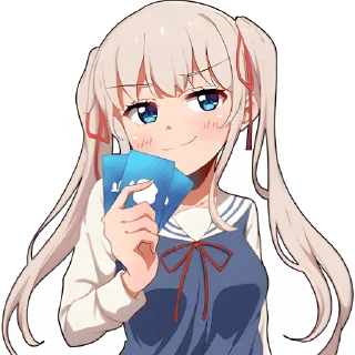 😏 emoji Школьница @Nyasticks Telegram sticker 3 of 43