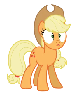 😮 emoji Applejack | @MyLittlePony_bots Telegram sticker 12 of 110