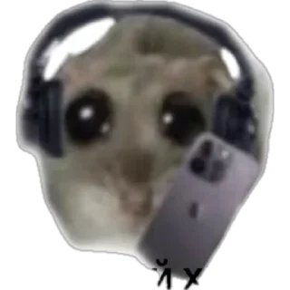 📱 emoji грустный хомяк Telegram sticker 23 of 30