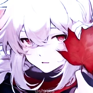 🍃 emoji 🍃`𝐊𝐀𝐙𝐔𝐇𝐀 – @Res_tia @shirotia Telegram sticker 18 of 61