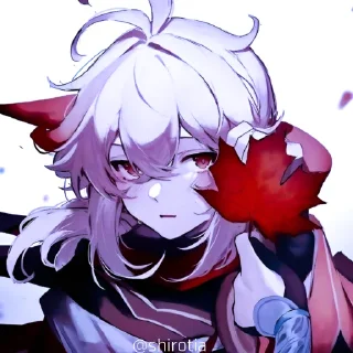 🍃 emoji 🍃`𝐊𝐀𝐙𝐔𝐇𝐀 – @Res_tia @shirotia Telegram sticker 14 of 61