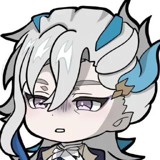 😣 emoji Neuvillette @diosstickers Telegram sticker 10 of 47