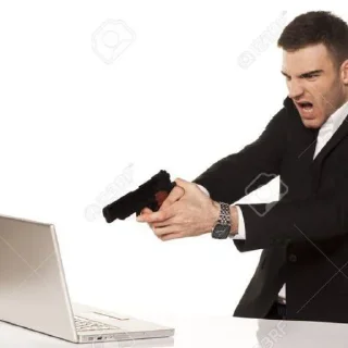 🔫 emoji СТРЕЙТ ВАЙТ МЕН Telegram sticker 19 of 43
