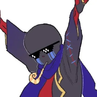 😎 emoji ᴇʀʀᴏʀ sᴀɴs ʙʏ : @stickers_undertale Telegram sticker 10 of 20