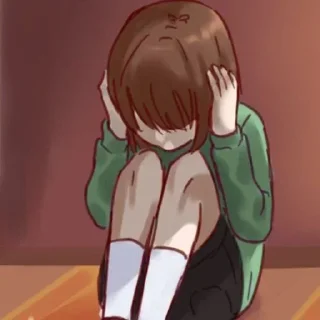 😔 emoji chara : : @stickers_undertale Telegram sticker 7 of 120
