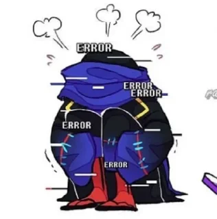 😔 emoji ᴇʀʀᴏʀ sᴀɴs ʙʏ : @stickers_undertale Telegram sticker 6 of 20