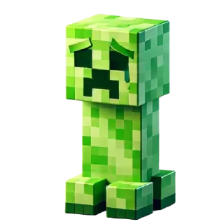 😞 emoji Крипер (@StickersMinecraft) Telegram sticker 23 of 32