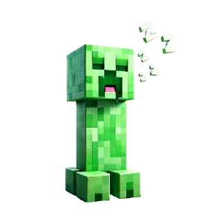 😴 emoji Крипер (@StickersMinecraft) Telegram sticker 24 of 32