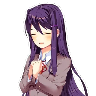 😄 emoji (*˘︶˘*).｡*♡Yuri!!📚 Telegram sticker 5 of 20