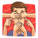 🙈 emoji Edward Snowden Telegram sticker 15 of 35