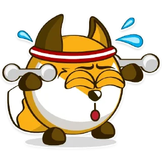 💪 emoji Foxy Telegram sticker 15 of 21