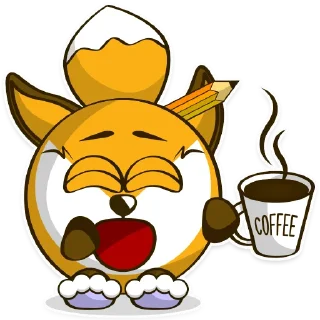 ☕️ emoji Foxy Telegram sticker 14 of 21