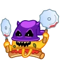 😈 emoji Slice of Pizza Telegram sticker 8 of 21