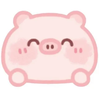 Sticker from Милая свиня