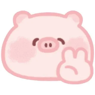 Sticker from Милая свиня