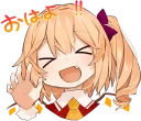 😆 emoji goto's Touhou Project Sticker :: @line_stickers Telegram sticker 8 of 24