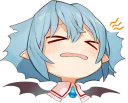 😖 emoji goto's Touhou Project Sticker :: @line_stickers Telegram sticker 13 of 24