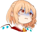 😨 emoji goto's Touhou Project Sticker :: @line_stickers Telegram sticker 5 of 24