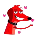 😘 emoji Taxi Dachshund (@TgSticker) Telegram sticker 9 of 20