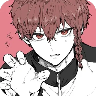 🫥 emoji Blue Lock 3 Telegram sticker 22 of 120