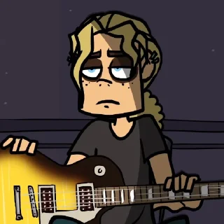 😕 emoji Metal Family Telegram sticker 20 of 45