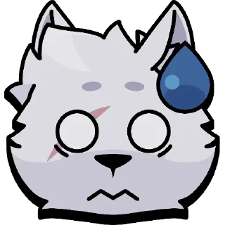 💦 emoji 🐺Wolf cub🐺 @hokagenm Telegram sticker 7 of 10