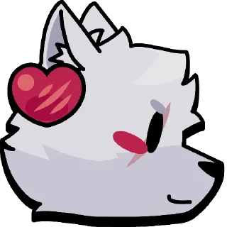 ❤️ emoji 🐺Wolf cub🐺 @hokagenm Telegram sticker 8 of 10