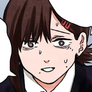 😰 emoji Чб вайфу Telegram sticker 17 of 24