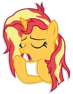 🥱 emoji Sunset Shimmer | By @Egor418 Telegram sticker 12 of 42