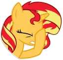 🤦‍♀️ emoji Sunset Shimmer | By @Egor418 Telegram sticker 24 of 42