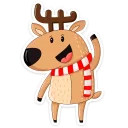 Sticker from Новогодний олень :: @stickroom