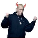 😈 emoji Eminem Telegram sticker 19 of 87