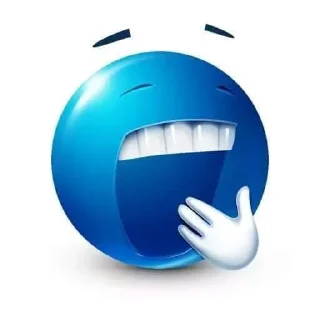 🫢 emoji Azul Telegram sticker 11 of 29