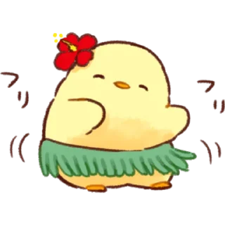 Sticker from Soft and Cute Chicks Summer @TgSticker