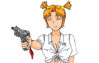 🔫 emoji Алиса, бесконечное лето Telegram sticker 17 of 73