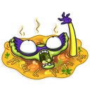 😨 emoji The Vegan Six Telegram sticker 4 of 30