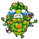 😷 emoji The Vegan Six Telegram sticker 21 of 30