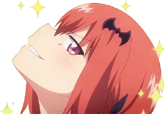 😏 emoji Ricchans stickers 3 @anime_stickerr Telegram sticker 11 of 77